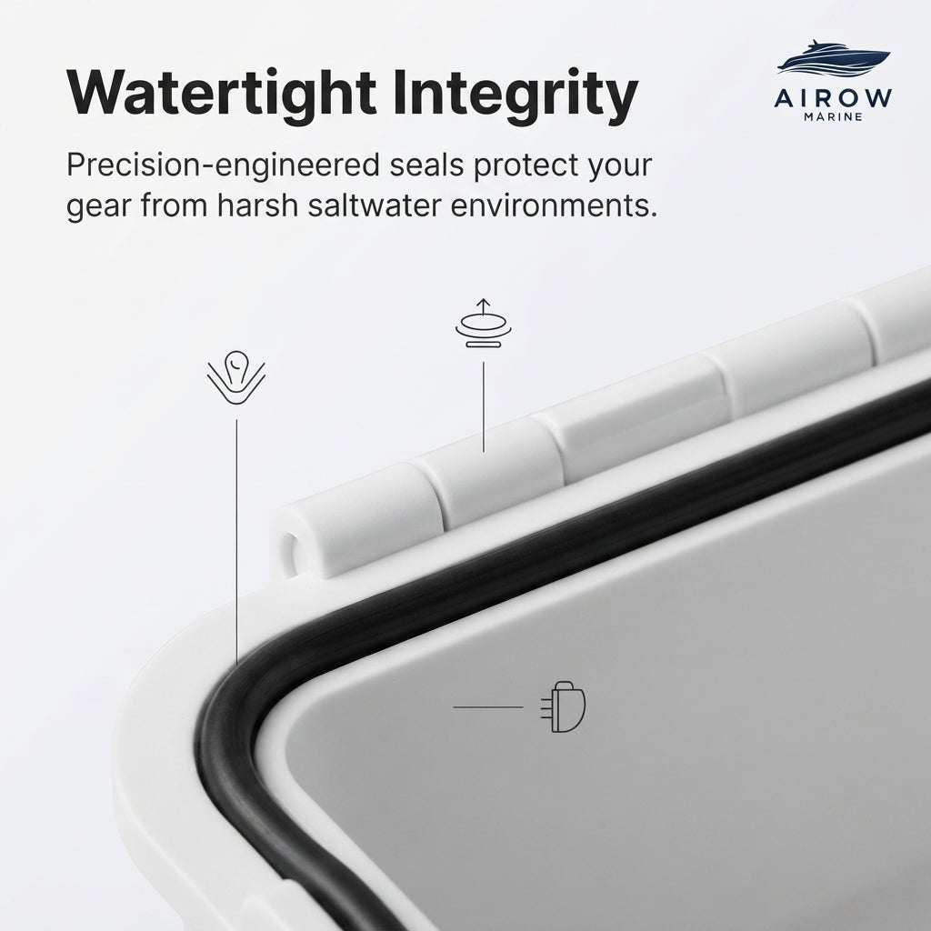 AirowMarine Recessed Marine Storage Hatch - Waterproof ABS Bait Box