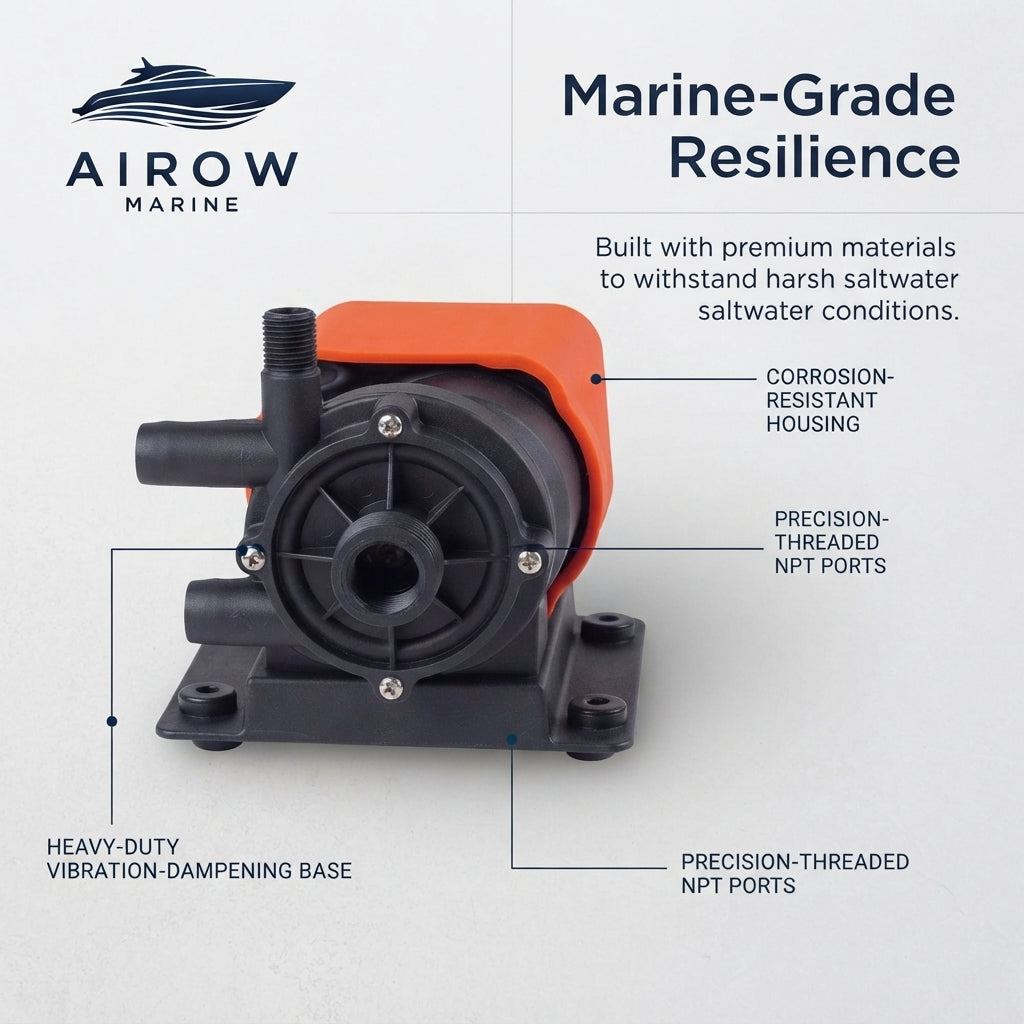 Airow Marine AC Circulation Pump - 500 GPH Dual Voltage (115V/230V)