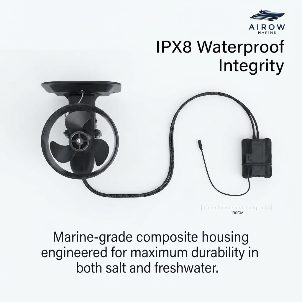 Electric Fin Motor for Paddle Boards & Kayaks - Universal Fit & IPX8 Rated