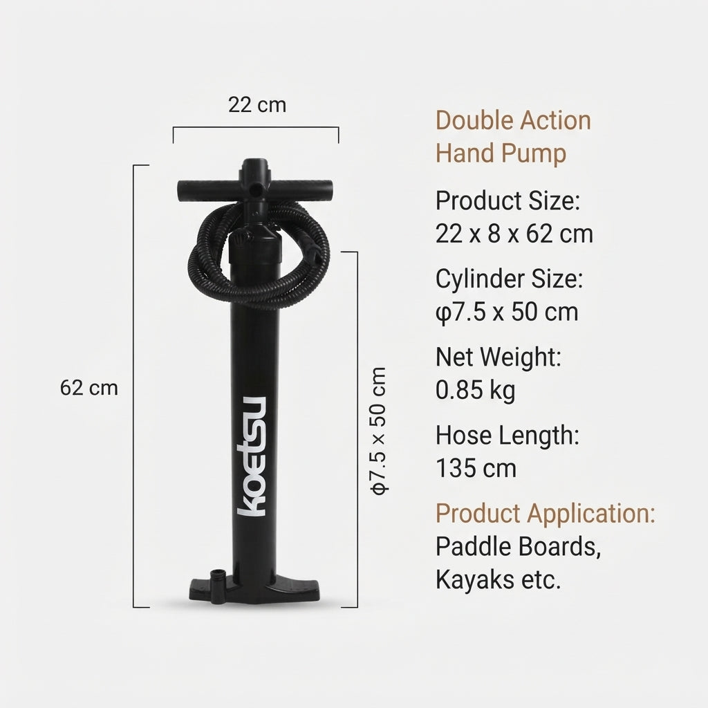 Dual-Action High-Pressure Hand Pump - Universal for SUP, Kayaks & Inflatables