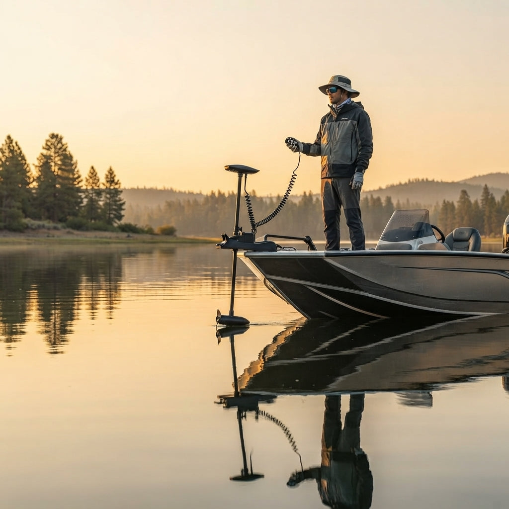55lb Electric Trolling Motor - Wireless Remote & Foot Control