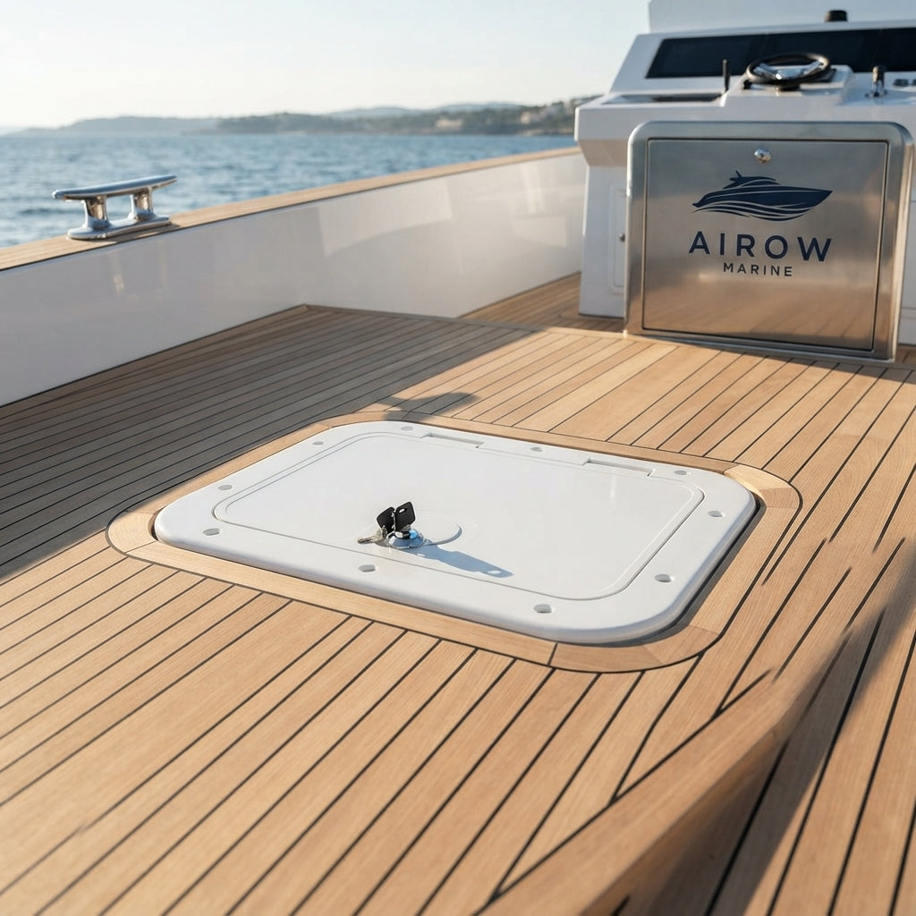 Airow Marine Lockable Deck Hatch - 375x280mm UV-Resistant ABS