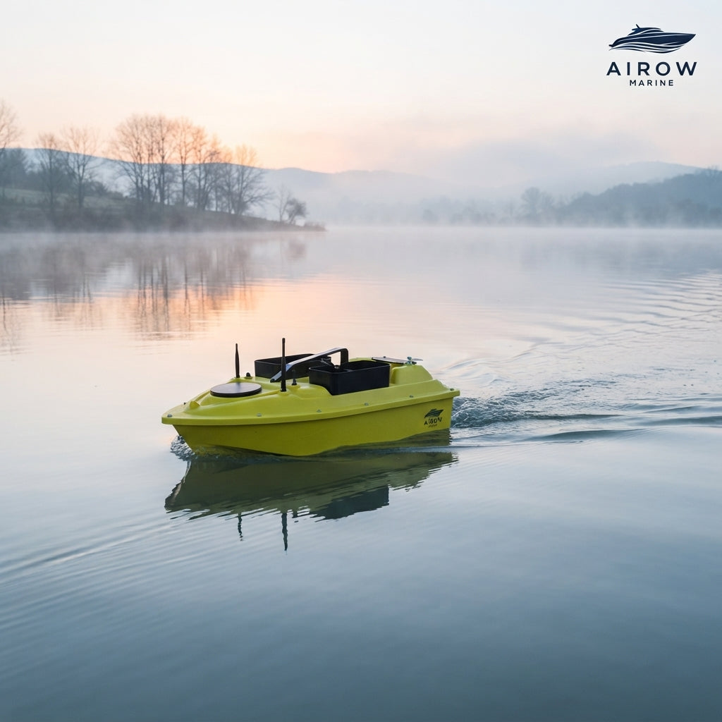 AirMarine GPS Smart Bait Boat - 3-Compartment, Fish Finder, Hook Retriever