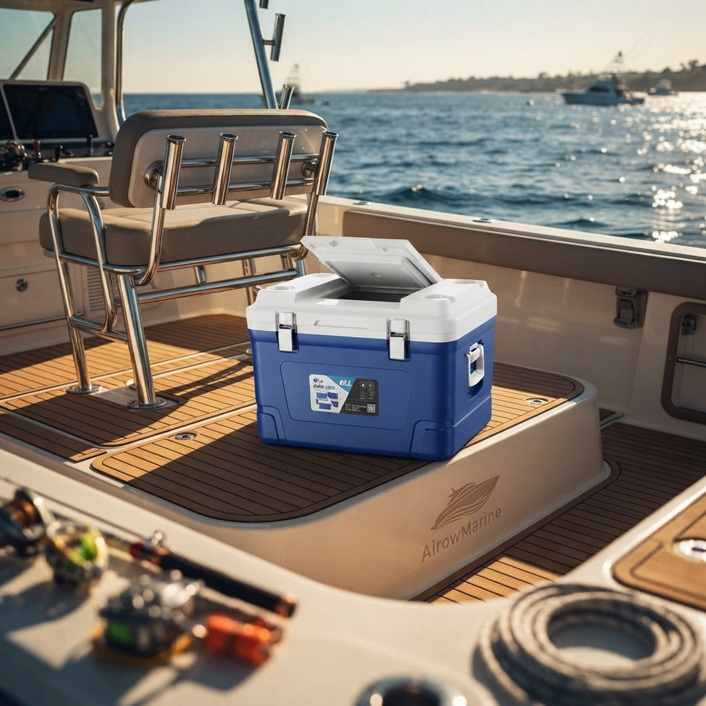 Airow Marine 65L Heavy-Duty Insulated Cooler - Commercial Saltwater Fishing & Outdoor