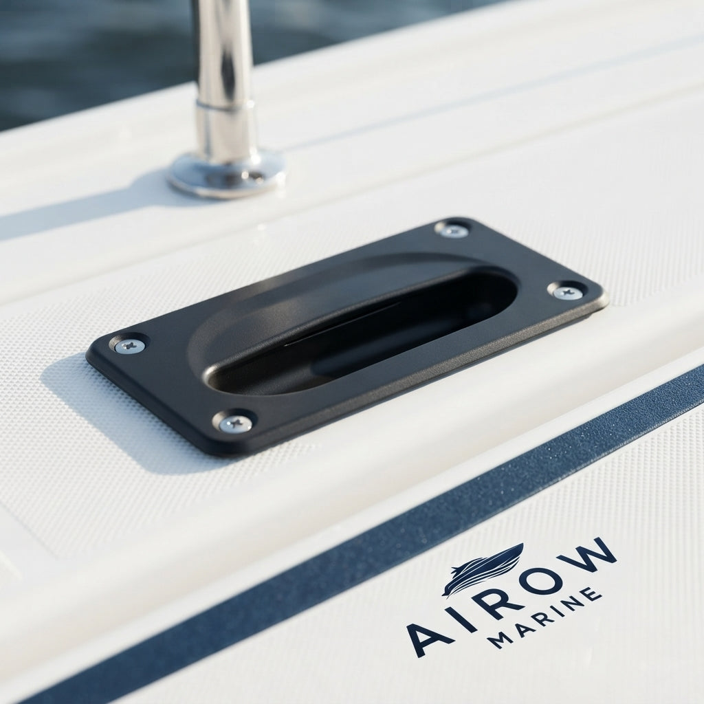 Marine Recessed Pull Handle – High-Impact ABS Flush Mount (9.2cm x 5.8cm) – marine application view
