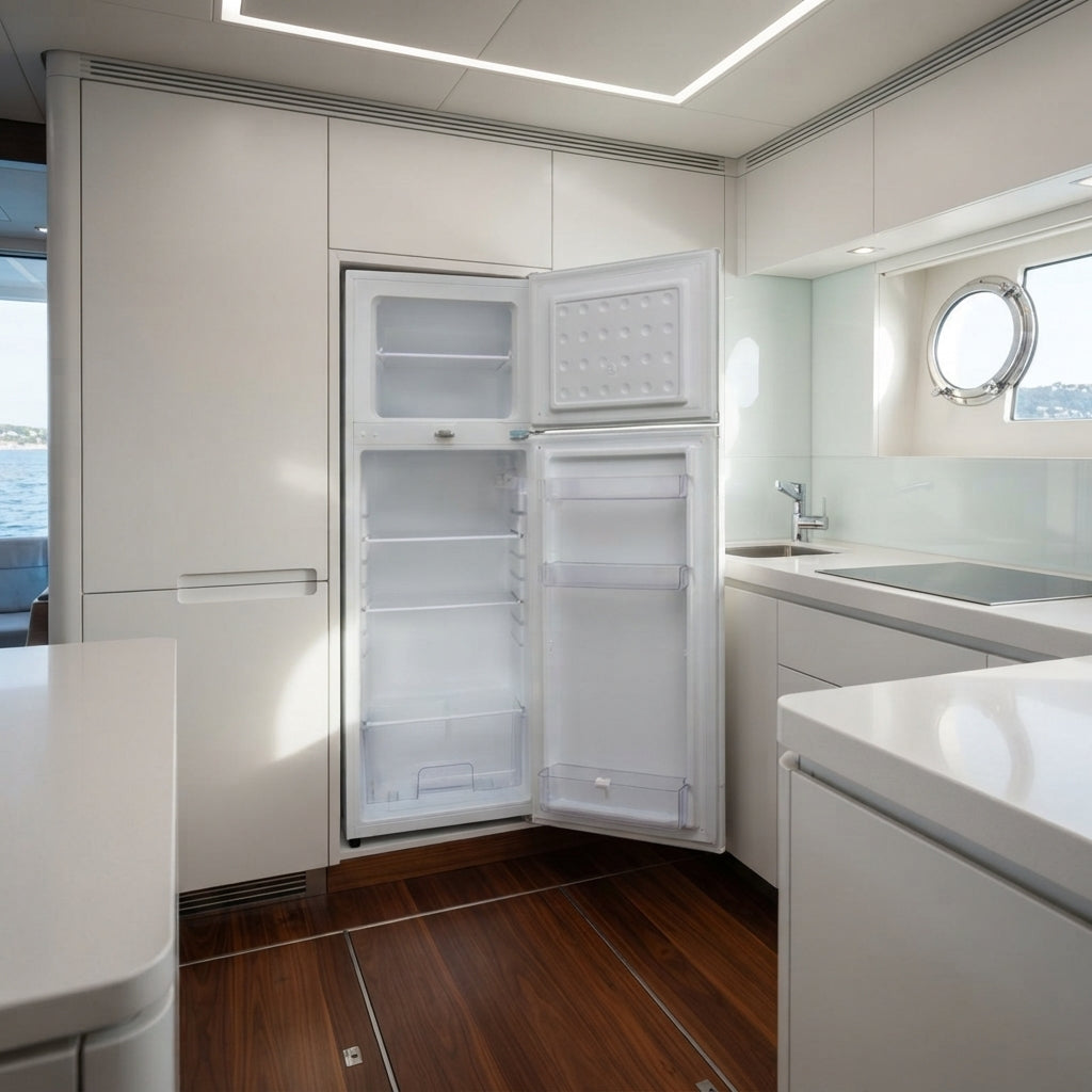 AirowMarine 230L Dual Voltage Marine Refrigerator - Double-Door 110V/220V