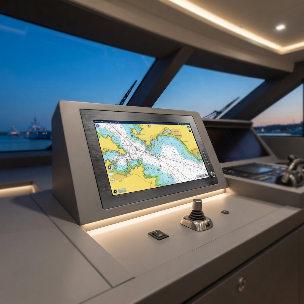 Marine-Grade 27-Inch Capacitive Touchscreen Monitor - HDMI Input (1920x1080)