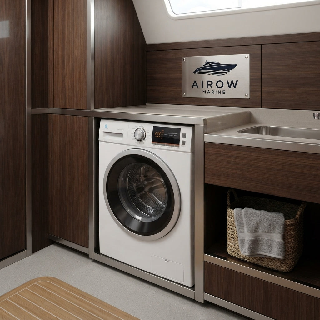110V Front-Load Marine Washing Machine – 10KG Drum Capacity – marine application view