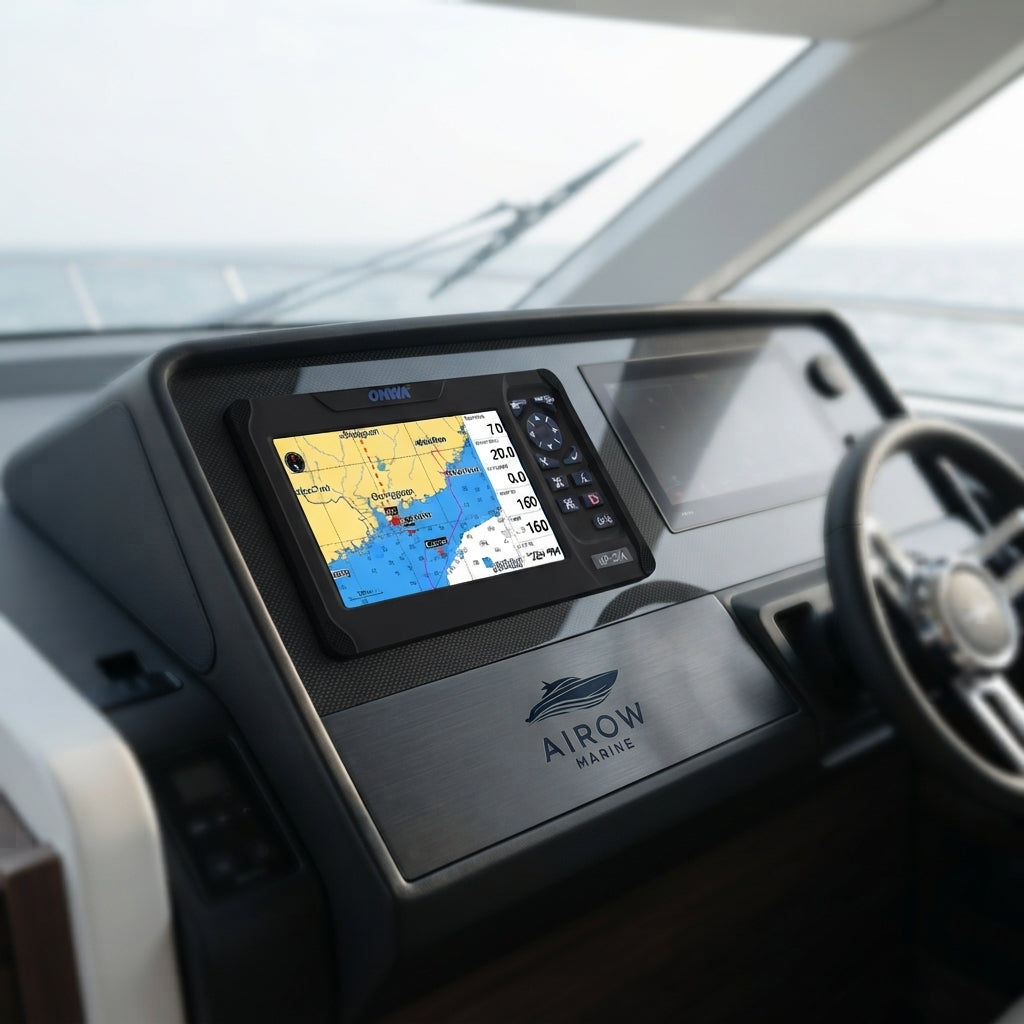 ONWA KP-27A 7-Inch Marine GPS Chart Plotter with Class B+ AIS (Universal)