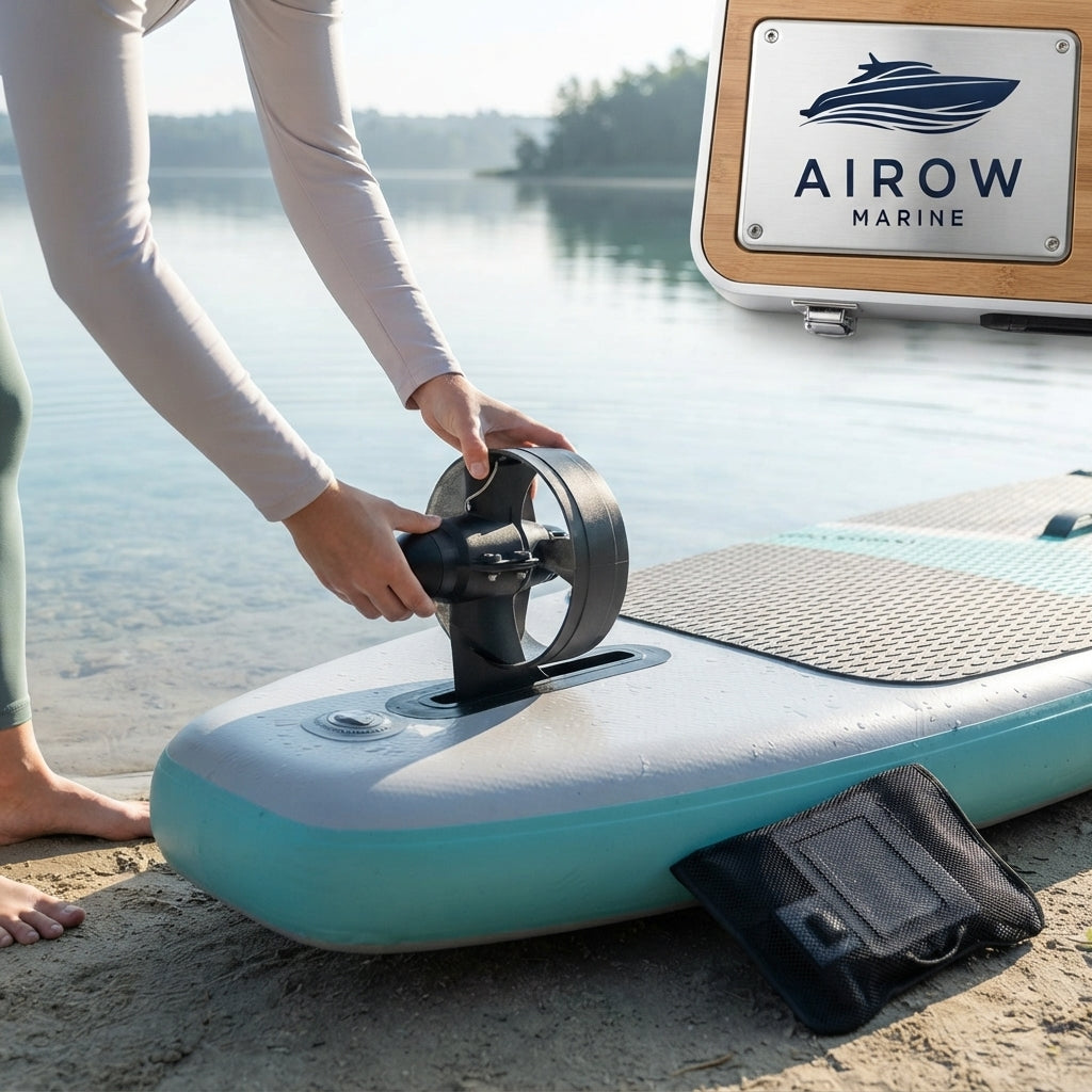 Electric Fin Motor for Paddle Boards & Kayaks - Universal Fit & IPX8 Rated