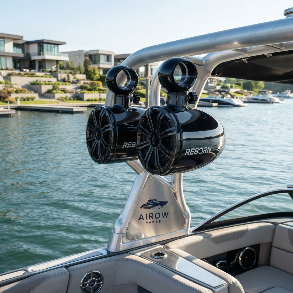 Airow Marine Reborn 6.5" Waterproof Wakeboard Tower Speakers (Pair)