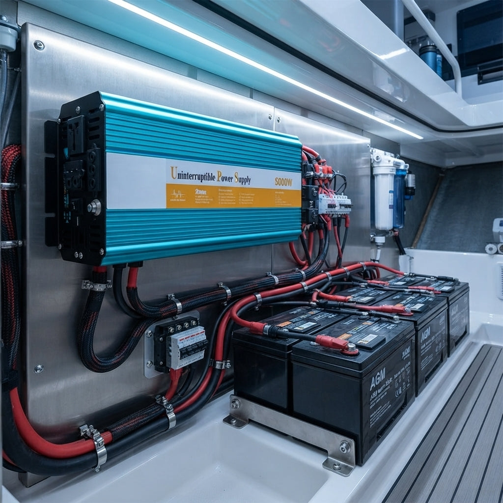 BELTTT 5000W Marine Pure Sine Wave Inverter Charger - Multi-Stage (L512xW180xH142mm)