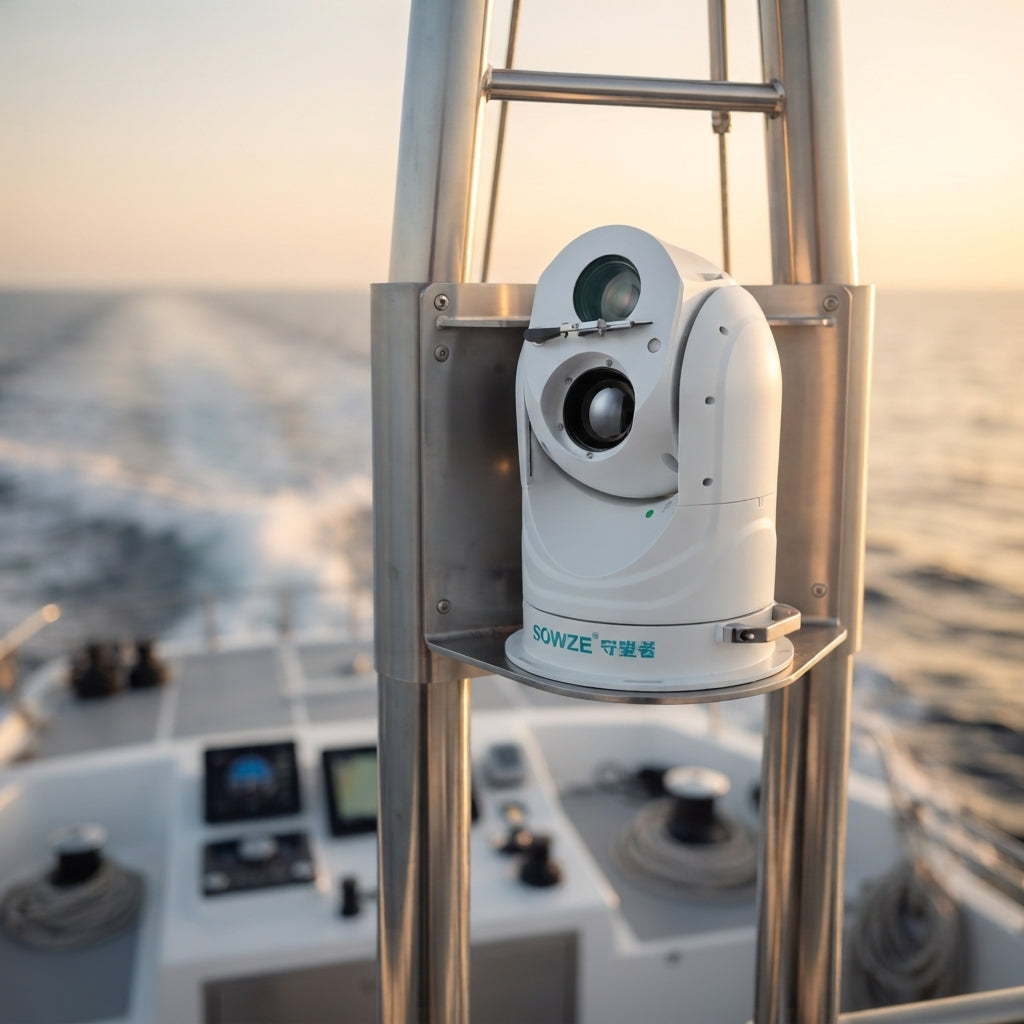 Marine Dual-Spectral Thermal Camera - 384 IR, 52x Gyro Pan-Tilt Head