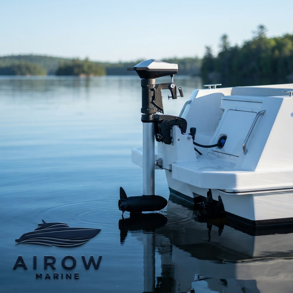 AirowMarine 5 HP Electric Outboard Motor - 800mm Shaft (24V)