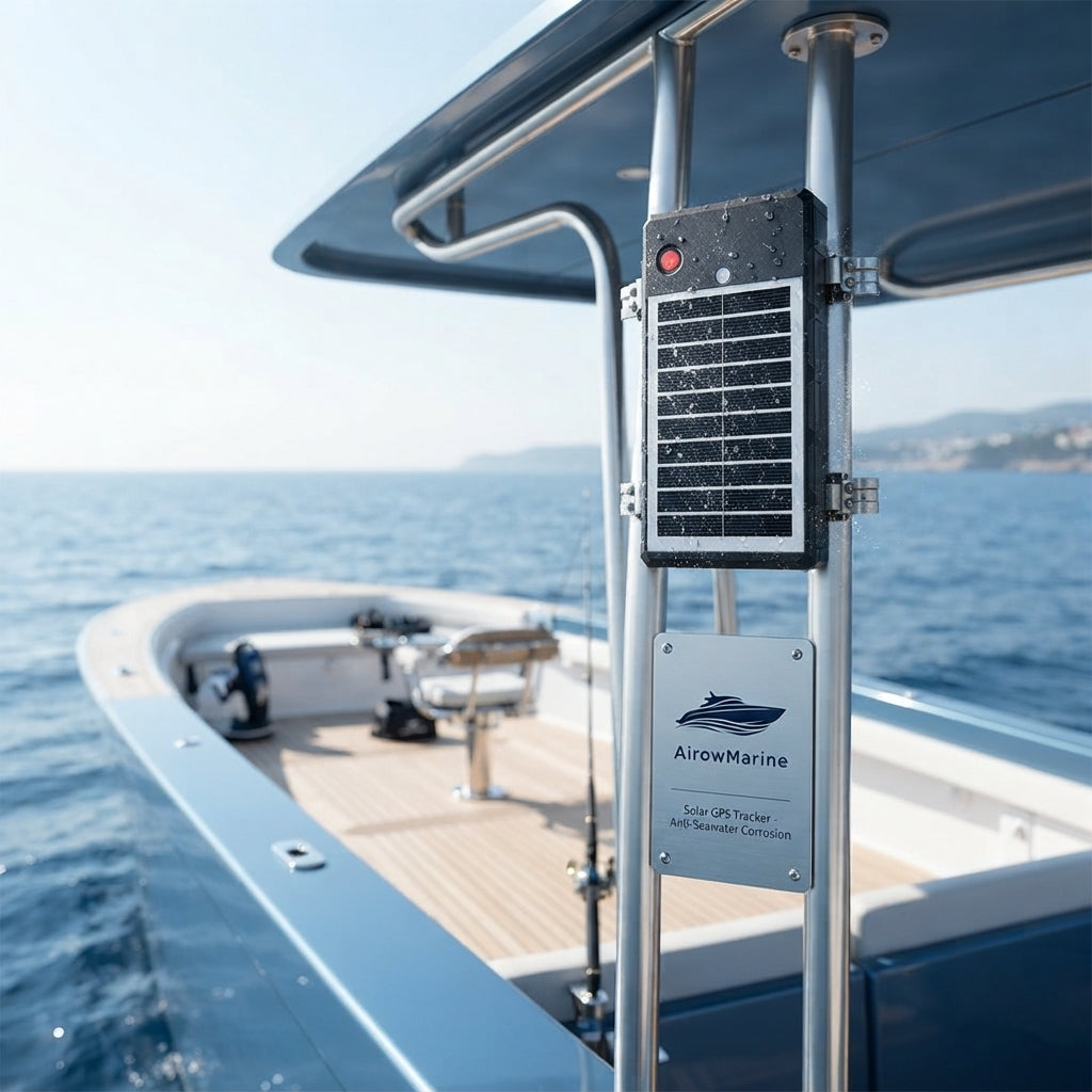 AirowMarine Solar GPS+BeiDou Tracker - Marine-Grade IP67 (10000mAh)
