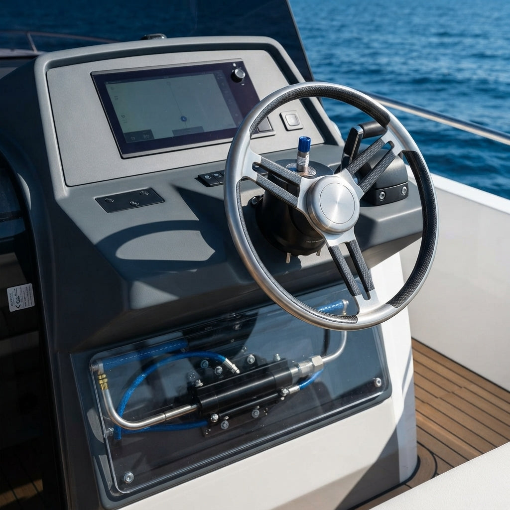 Outboard Hydraulic Steering System - 200HP, Corrosion-Resistant Kit