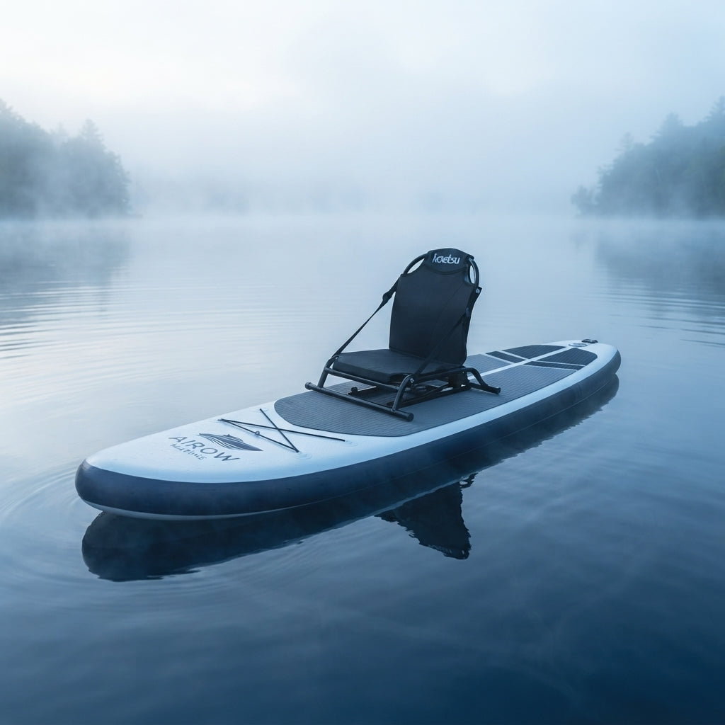 AirowMarine Koetsu Adjustable Kayak Fishing Seat - Breathable Mesh (56x58.5CM)