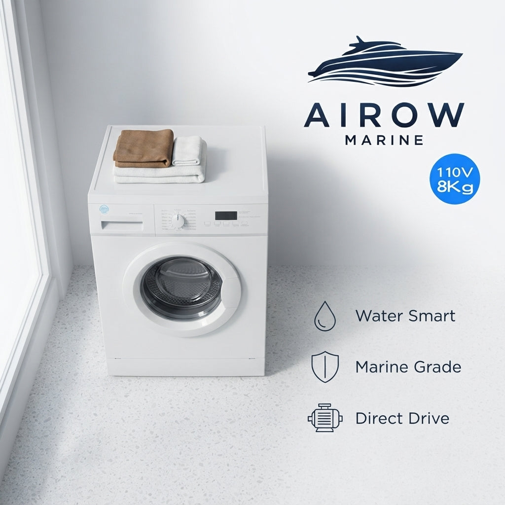 8 kg Marine Front-Loading Automatic Drum Washing Machine – 220V/440V, 60Hz – marine application view