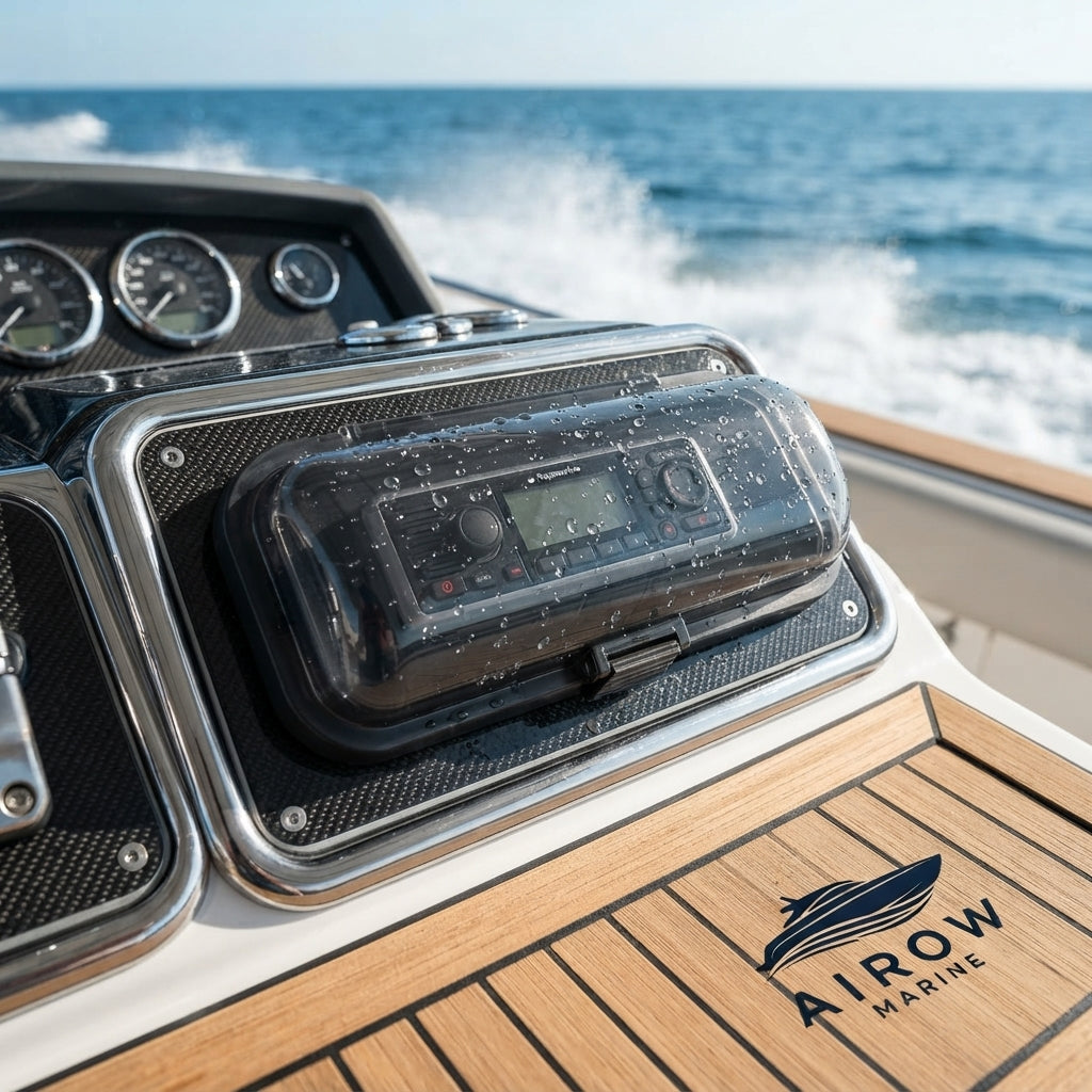AirowMarine Universal Waterproof Marine Audio Cover - UV-Stabilized ABS