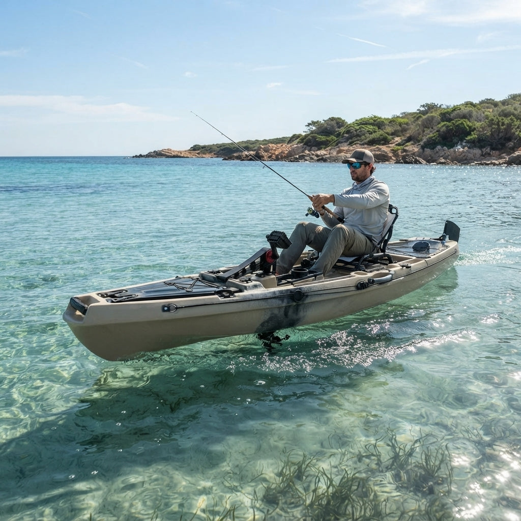 AirowMarine 320cm Rotomolded Pedal Kayak – Propeller Drive, Polyethylene – marine application view