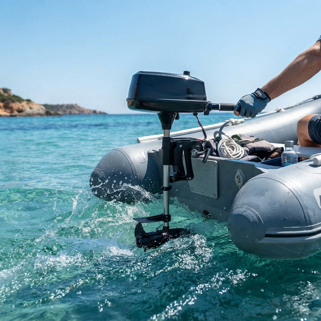 24V 3.0 HP Brushless Outboard Motor - 91cm Shaft, 11kg
