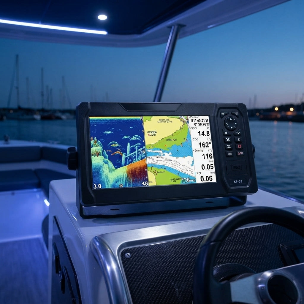 ONWA KP-29 Series 9-inch Marine GPS Chart Plotter with AIS & Fish Finder