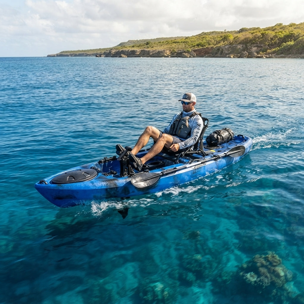 AirowMarine Angler 3.16m Pedal Fishing Kayak – Rotomolded HDPE – marine application view