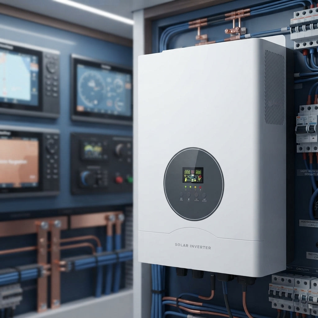 Techfine High-Capacity Pure Sine Wave Off-Grid Marine Solar Inverter System