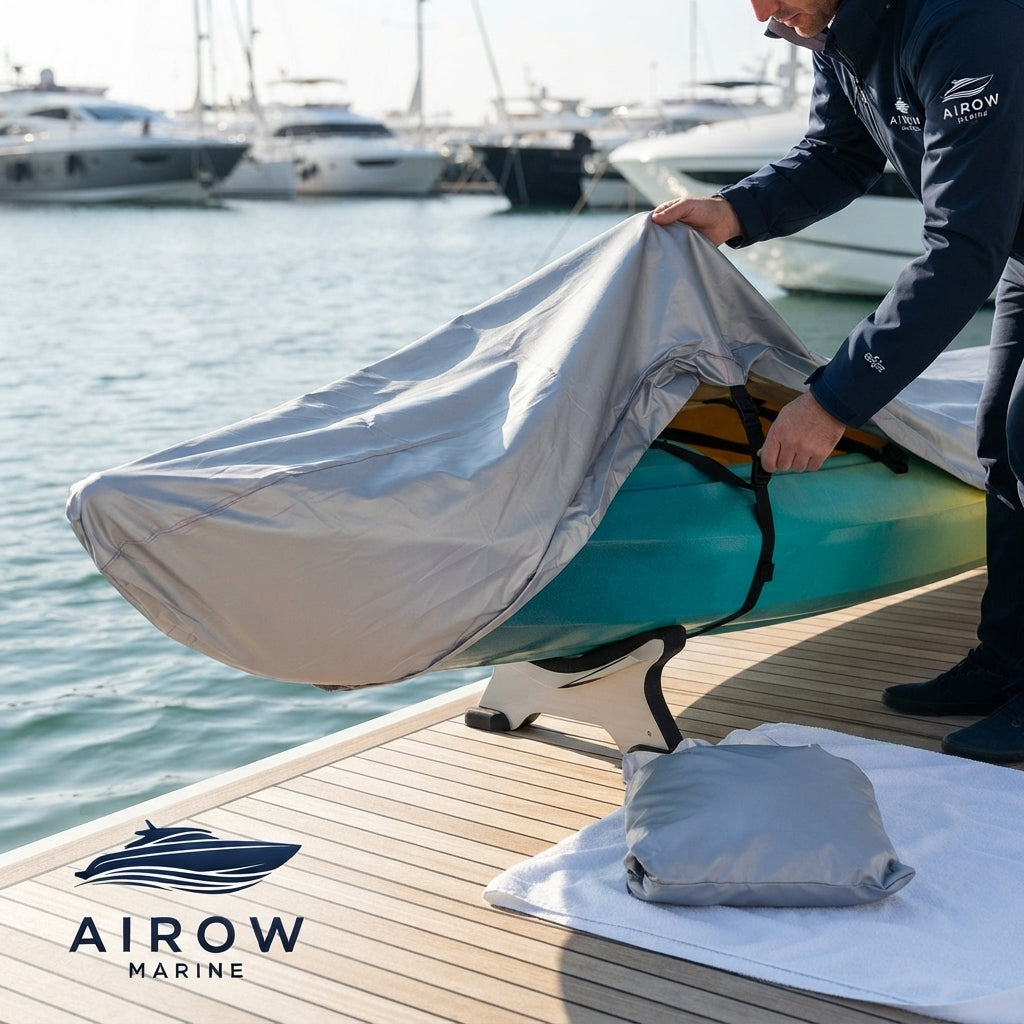 AirowMarine Universal Fit Kayak Cover - Waterproof, UV-Resistant, Heavy-Duty