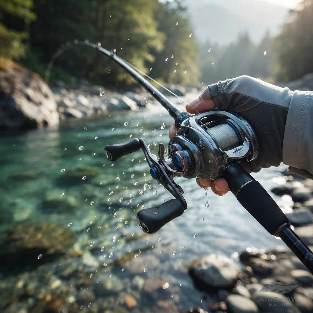 SLX DC Baitcasting Fishing Reel - Electronic I-DC4 Brake, 8.1:1 Ratio (195g)