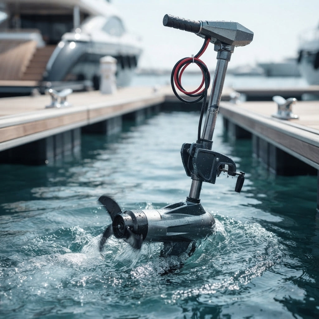 Airow Marine 12V/24V Electric Trolling Motor - Quiet Transom Outboard