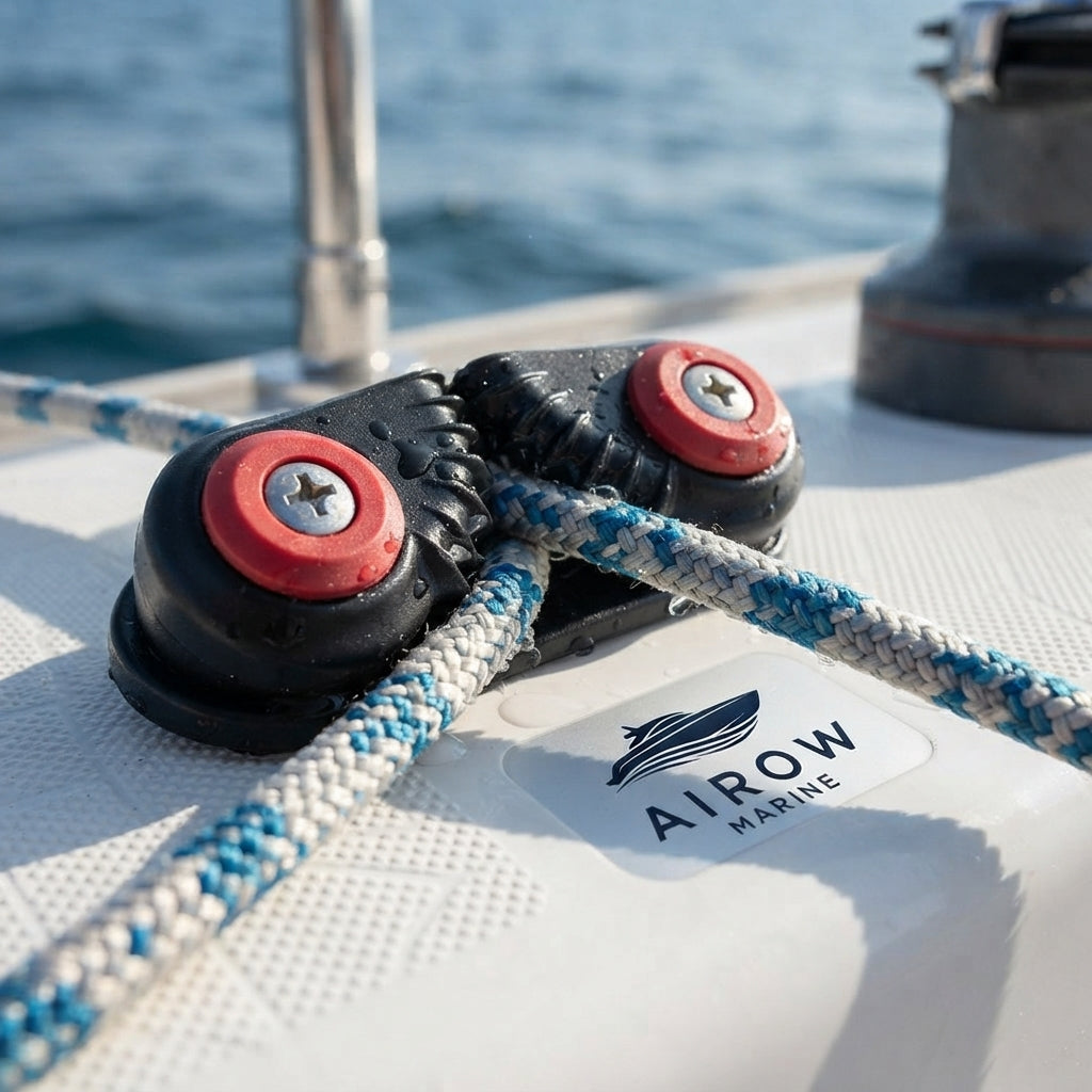 AirowMarine High-Strength Aluminum Rope Cleat – Corrosion Resistant (86mm) – marine application view