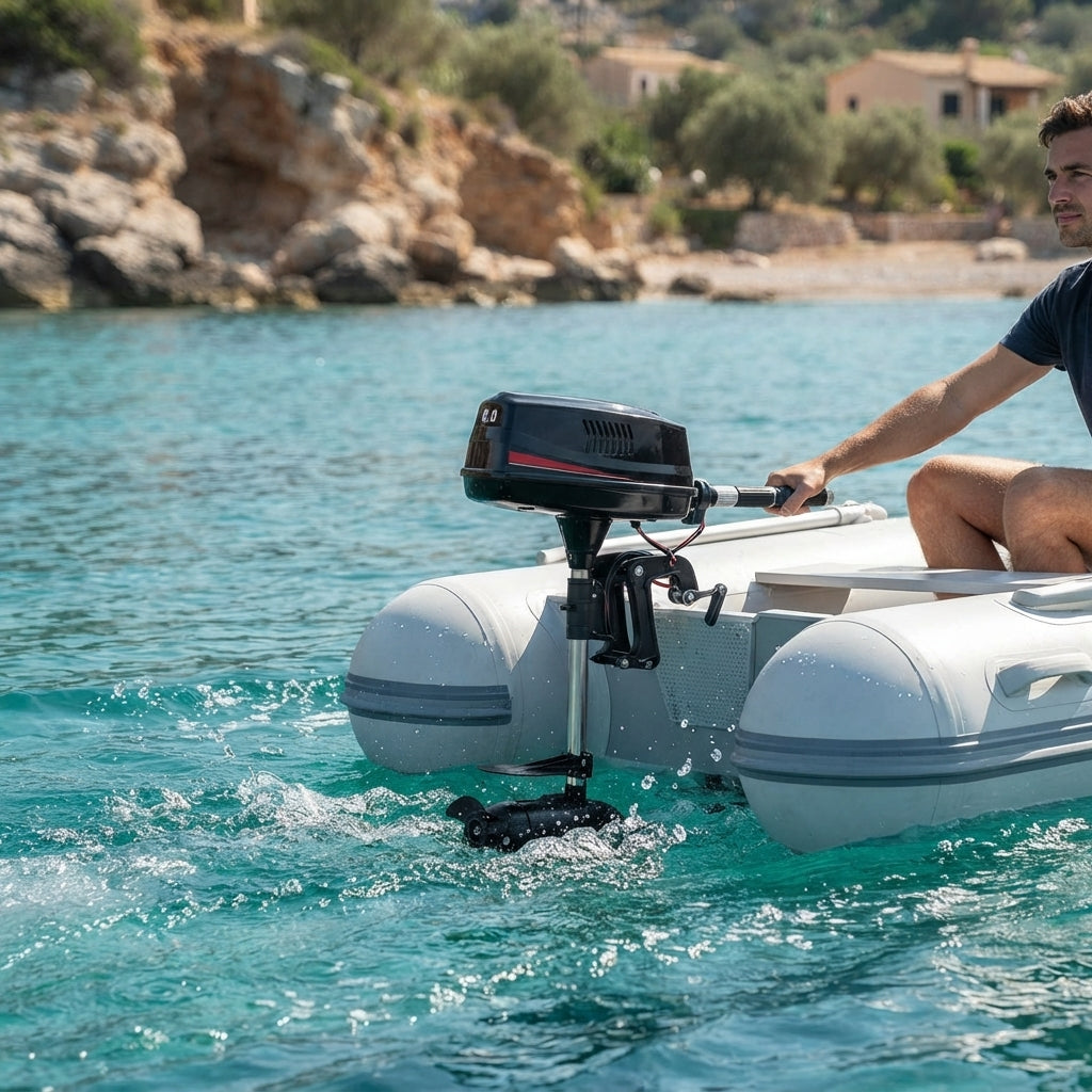 24V 3.0 HP Brushless Outboard Motor - 91cm Shaft, 11kg