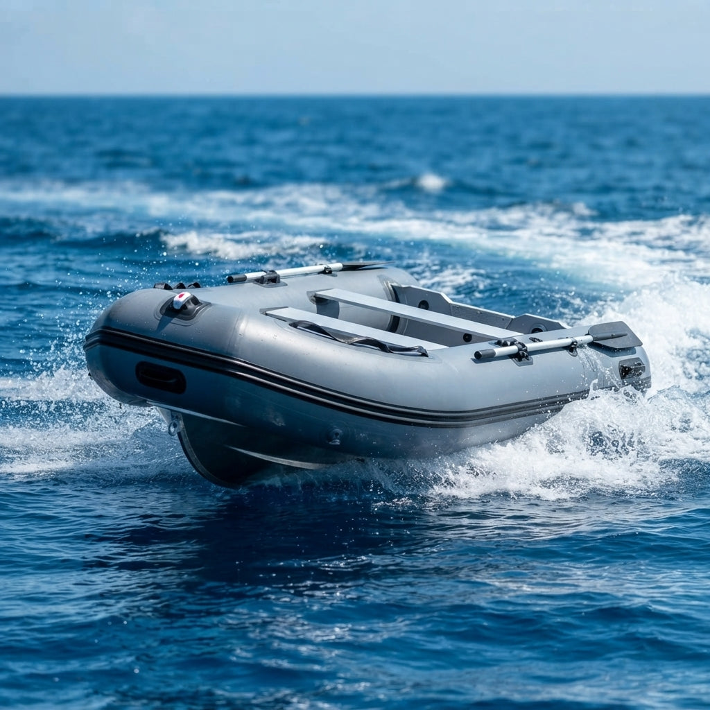 Airow Marine Aluminum V-Hull RIB Inflatable Fishing Boat - Saltwater Reinforced