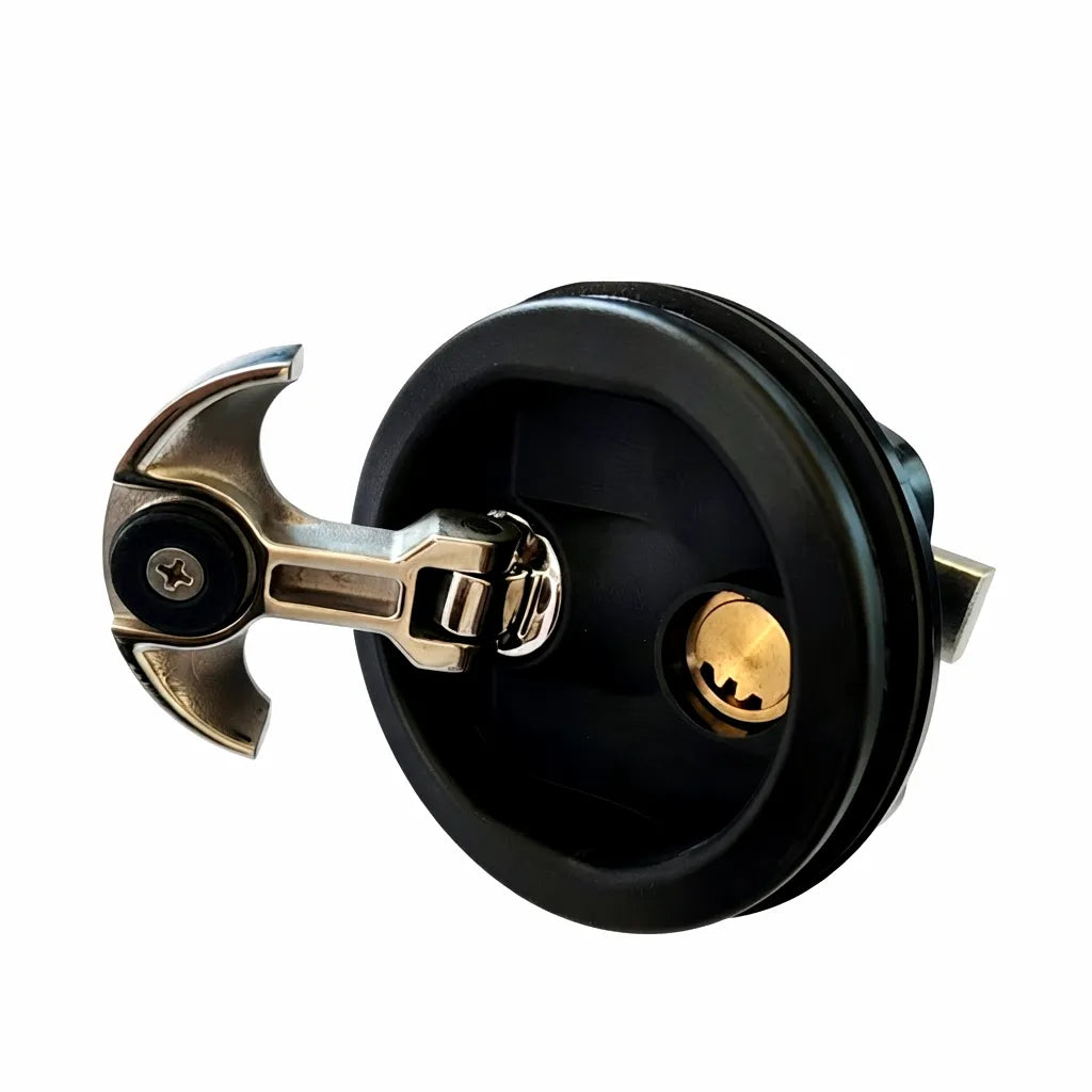 AirowMarine 316 Stainless Steel Flush Pull Latch for Marine Decks and Hatches