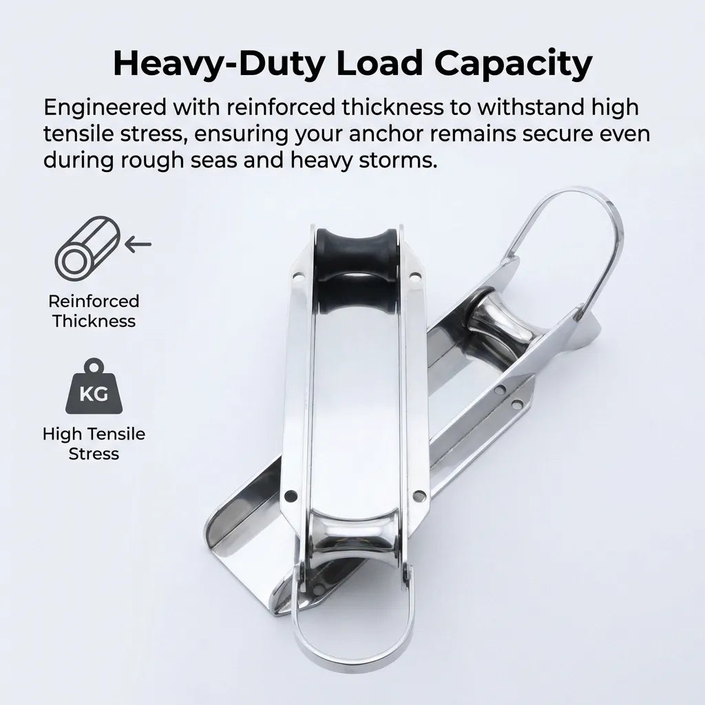 Comparison of reinforced roller components showing the heavy-duty construction designed for high tensile stress.