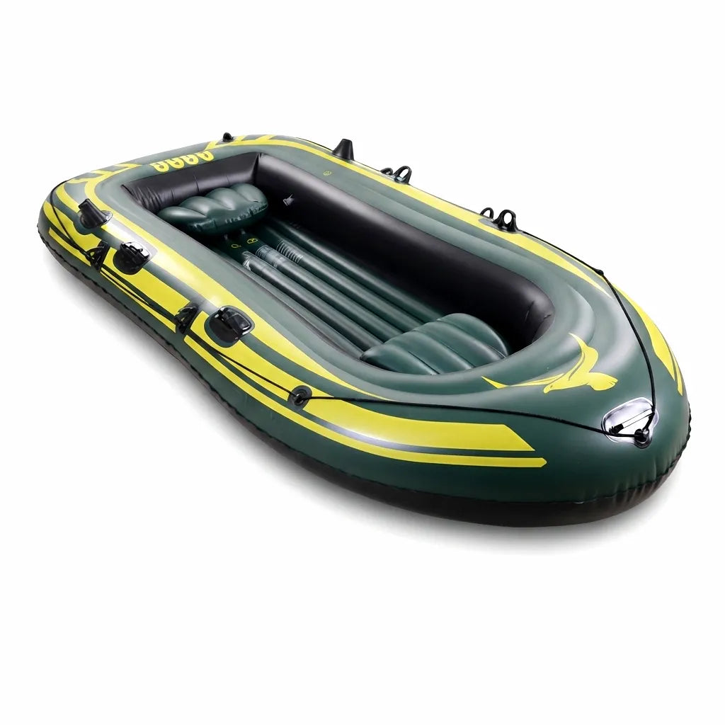 Airrow Marine 4-Person Inflatable Dinghy Raft with Oars and Pump