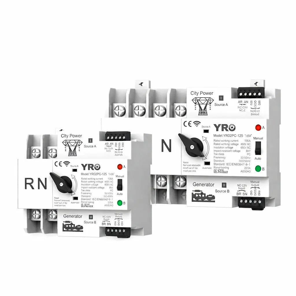 WiFi Dual-Power Marine Automatic Transfer Switch for seamless energy management on boats, featuring 125A capacity.