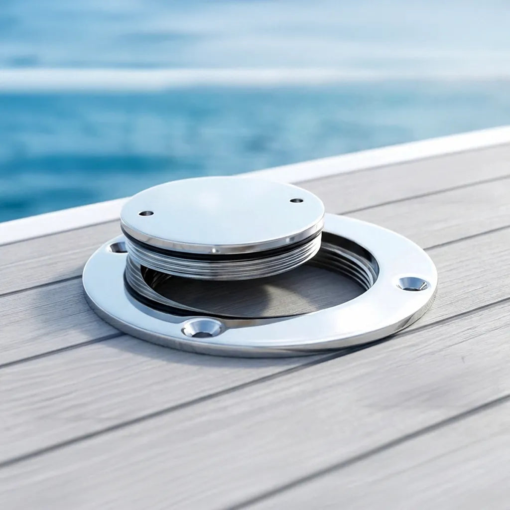 Deck Plate 3/4/5/6 Inch Stainless Steel Hand Mirror Polished Marine Grade Rustproof for Boat/Yacht