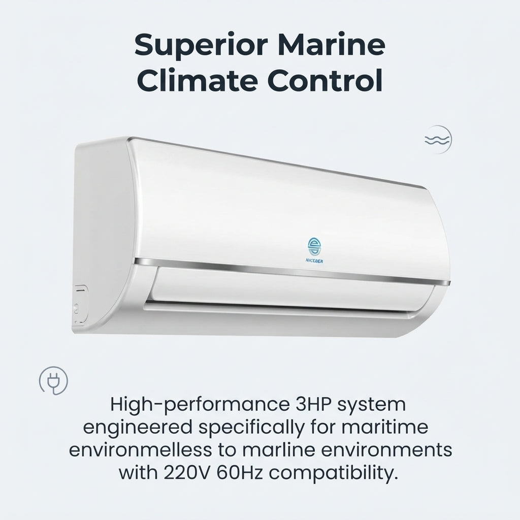 Marine Air Conditioner - 220V 60Hz Dual-Mode Cooling & Heating Unit