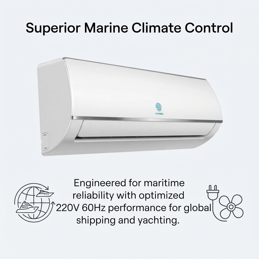 Airow Marine 220V 60Hz Mini Split AC - Heating & Cooling for Boats (2P Efficient)