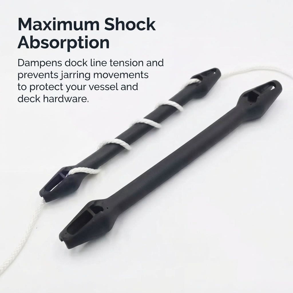 Airow Marine Universal EPDM Mooring Snubber - UV-Stable Shock Absorber