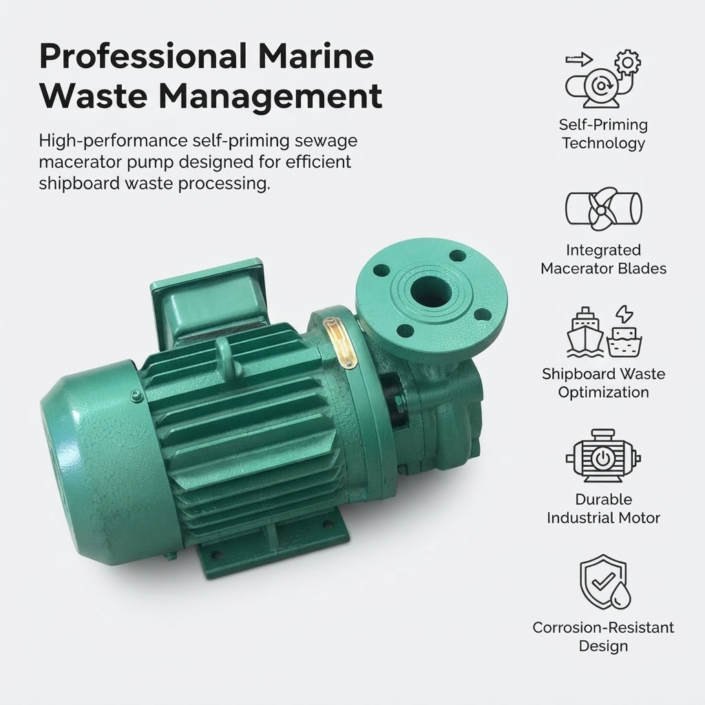 Marine Sewage Grinder Pump - CCS-Certified Self-Priming Macerator