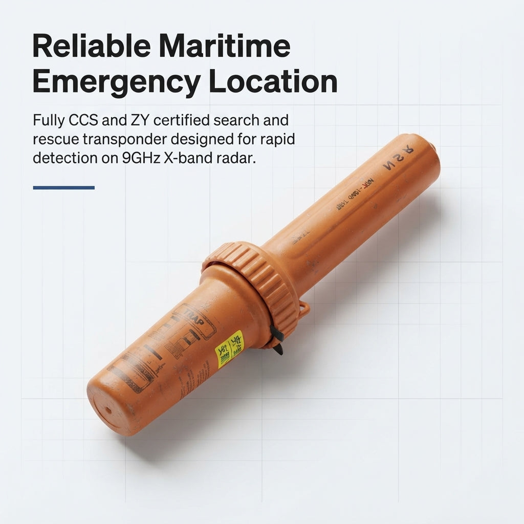 NRT-1000 Marine SART Radar Transponder - 9GHz X-Band, 96-Hr Battery, 10m Waterproof (95x377mm)