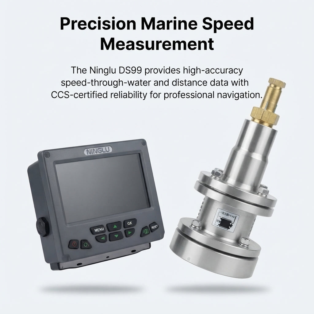 Ninglu DS99 Marine Doppler Speed Log - 7-inch Display, CCS Certified
