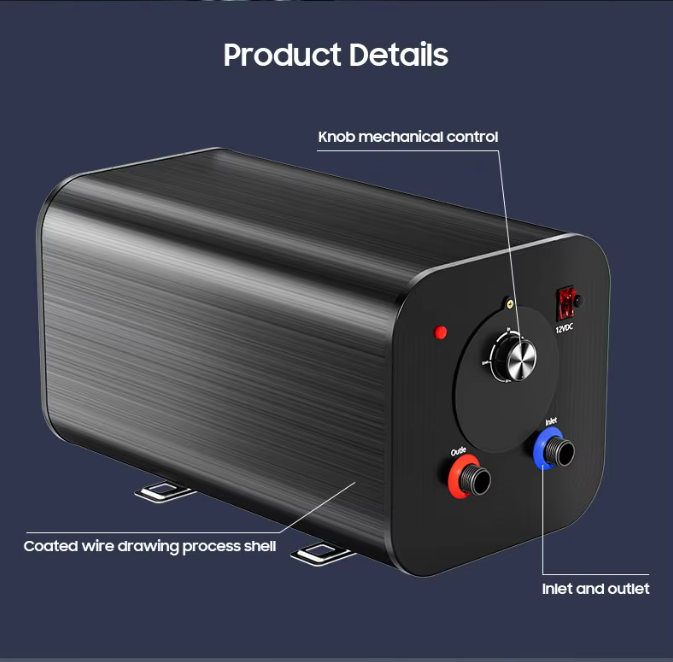 Marine Electric Water Heater - Dual Voltage (12V/220V) - 10-30L Capacity