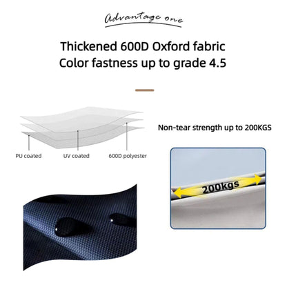 Capa para barco bimini 2BOW, cobertura para barco em tecido Oxford 600D com estrutura em tubo redondo de liga de alumínio, proteção solar à prova de chuva e água para barcos de assalto, navios e iates