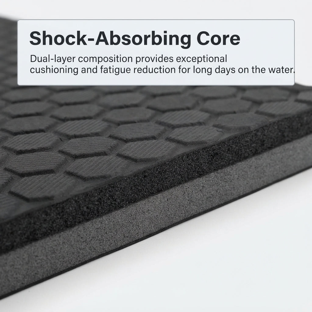 Marine EVA Foam Decking Mat - Self-Adhesive Hexagonal Anti-Slip Flooring