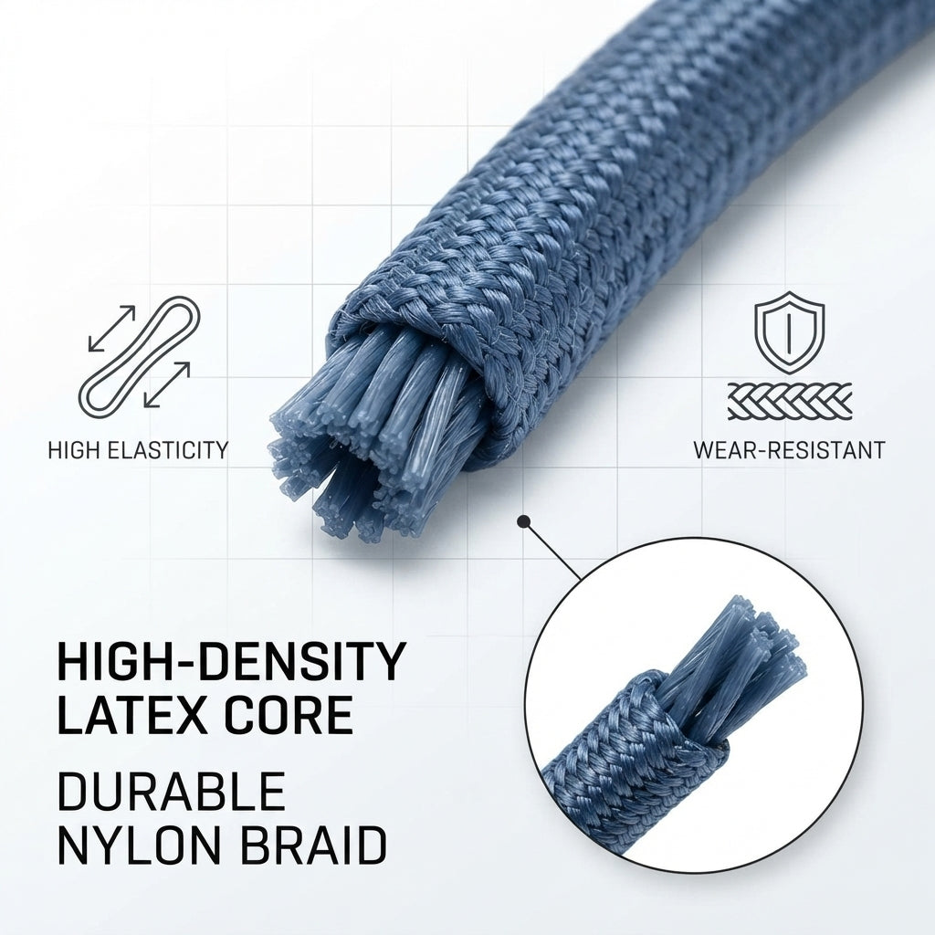 Double-Braided Mooring & Dock Line - UV-Protected Nylon with Latex Core (50 rolls)