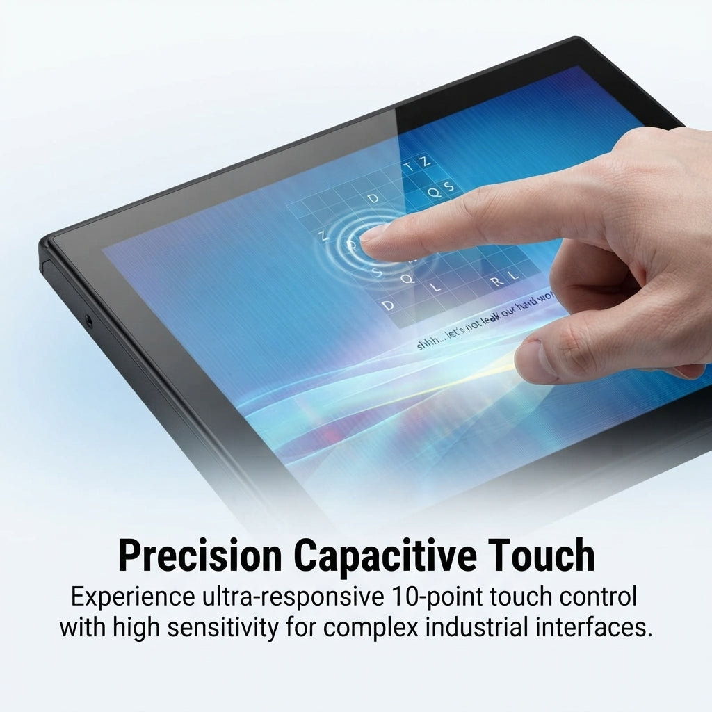 10.1-inch Embedded Marine Capacitive Touchscreen Display - IP65 Waterproof IPS
